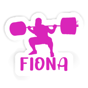 Weightlifter Sticker Fiona Image