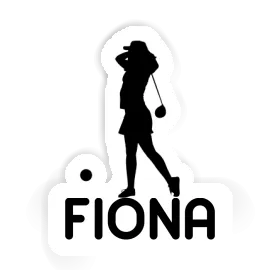 Sticker Fiona Golfer Image