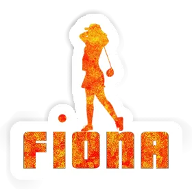 Golfer Sticker Fiona Image