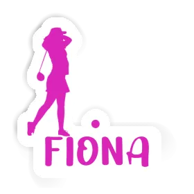 Sticker Golfer Fiona Image