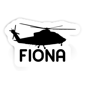 Sticker Fiona Helicopter Image