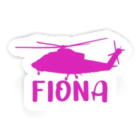 Sticker Fiona Helicopter Image