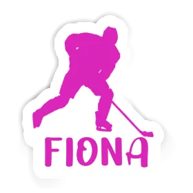 Autocollant Joueuse de hockey Fiona Image