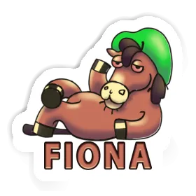 Sticker Fiona Lying horse Image