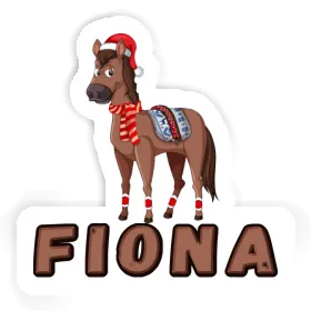 Weihnachtspferd Aufkleber Fiona Image