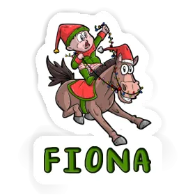 Autocollant Cheval de Noël Fiona Image