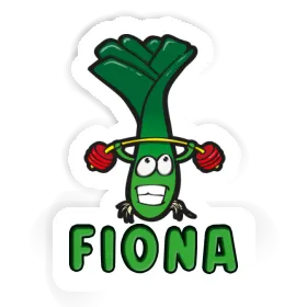 Fiona Sticker Weightlifter Image