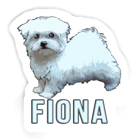 Sticker Maltese Fiona Image