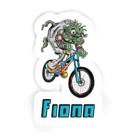 Aufkleber Downhill-Biker Fiona Image