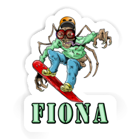 Snowboarder Sticker Fiona Image