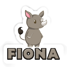 Sticker Fiona Rhino Image