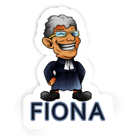 Vicar Sticker Fiona Image