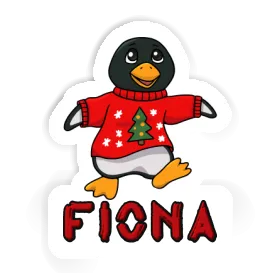 Aufkleber Fiona Weihnachtspinguin Image