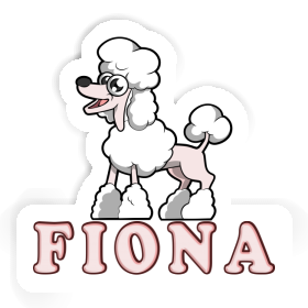 Poodle Sticker Fiona Image