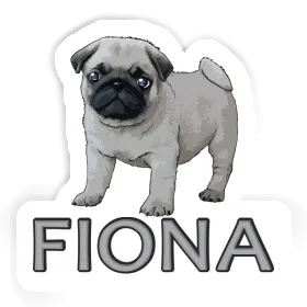 Pug Sticker Fiona Image