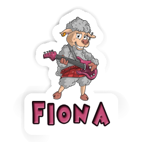 Fiona Sticker Guitarist Image