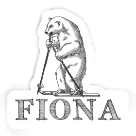 Sticker Skier Fiona Image