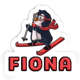 Fiona Autocollant Skieuse Image