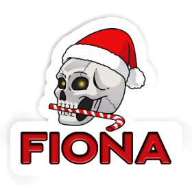 Fiona Sticker Christmas Skull Image