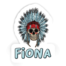 Indianer Totenkopf Sticker Fiona Image