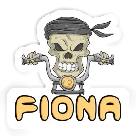 Sticker Fiona Motorbike Rider Image