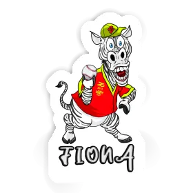 Sticker Zebra Fiona Image