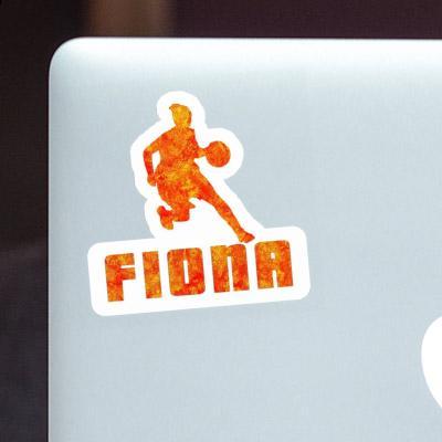 Autocollant Joueuse de basket-ball Fiona Notebook Image