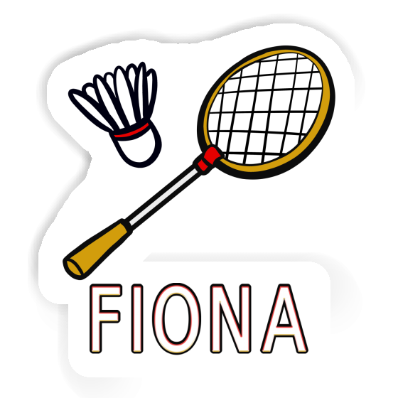 Badminton Racket Sticker Fiona Laptop Image