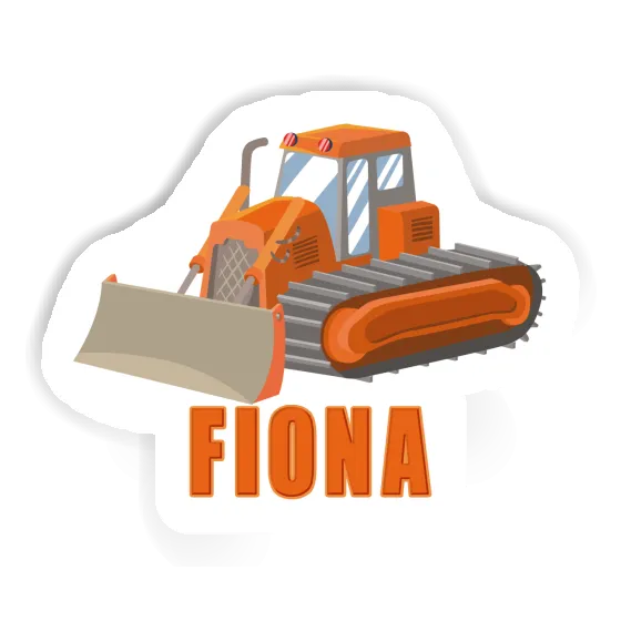 Sticker Excavator Fiona Laptop Image