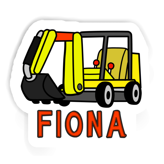 Mini-Excavator Sticker Fiona Laptop Image