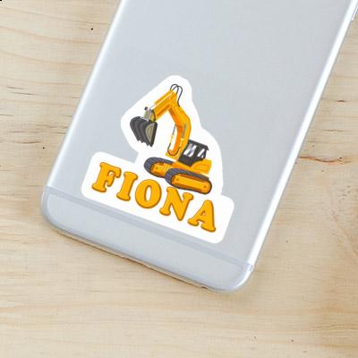 Sticker Fiona Excavator Notebook Image