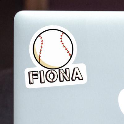 Fiona Autocollant Baseball Laptop Image