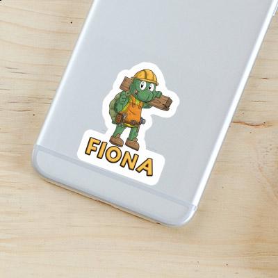 Sticker Construction worker Fiona Notebook Image