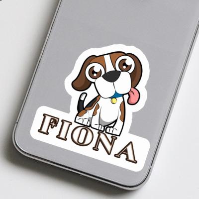 Sticker Fiona Beagle-Hund Gift package Image