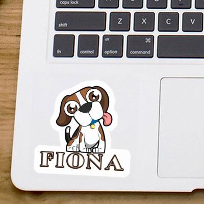 Sticker Fiona Beagle-Hund Gift package Image