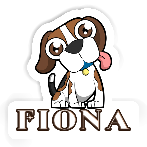 Sticker Fiona Beagle-Hund Notebook Image