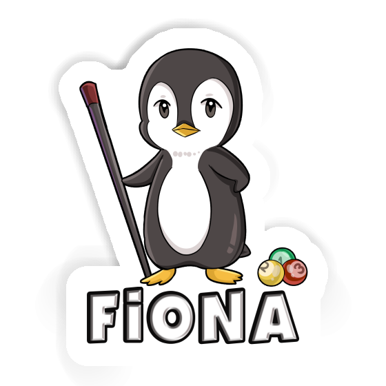 Fiona Sticker Billardspieler Laptop Image