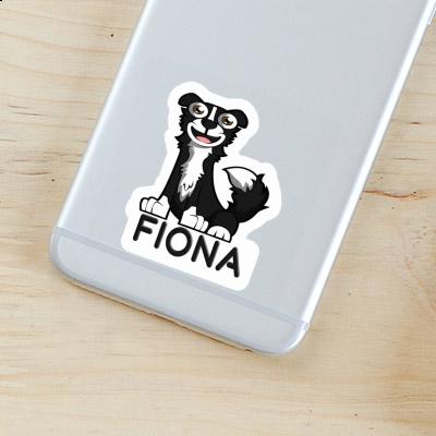 Fiona Sticker Border Collie Notebook Image