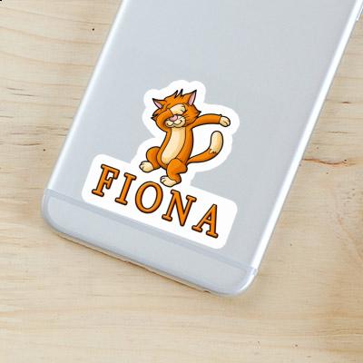 Fiona Sticker Dabbing Cat Laptop Image