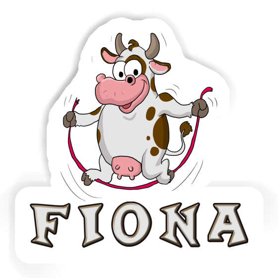 Fiona Sticker Skipping Ropes Cow Notebook Image