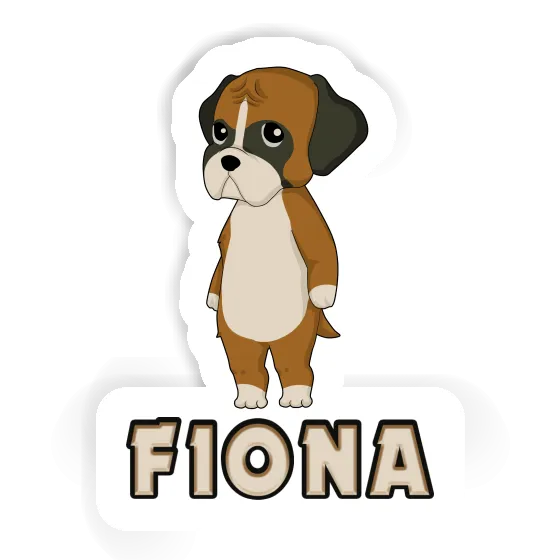 Boxer Sticker Fiona Notebook Image