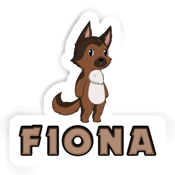 Sticker German Sheperd Fiona Notebook Image