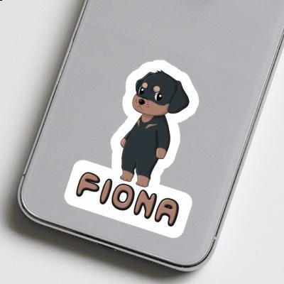 Rottweiler Sticker Fiona Laptop Image