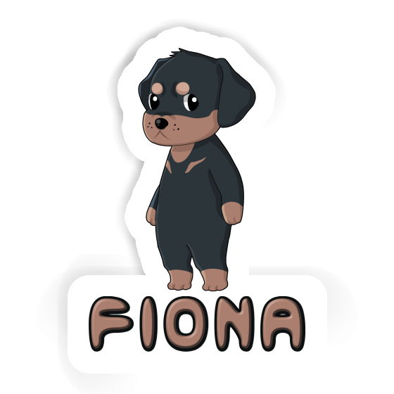 Rottweiler Sticker Fiona Laptop Image