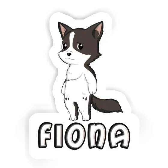 Sticker Border Collie Fiona Laptop Image