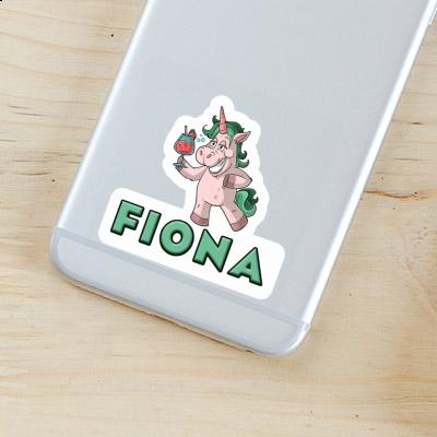 Licorne festive Autocollant Fiona Image