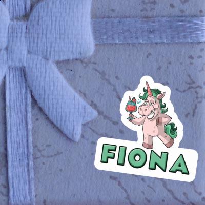 Party Unicorn Sticker Fiona Laptop Image