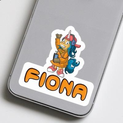 Sticker Fiona Hip-Hop Unicorn Image