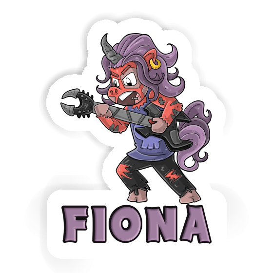 Rocking Unicorn Sticker Fiona Notebook Image