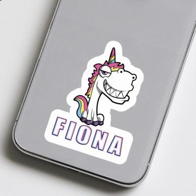 Fiona Sticker Grinning Unicorn Image